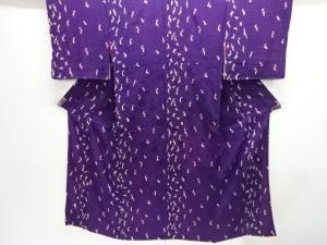 アンティーク　紋錦紗　抽象模様一つ紋着物